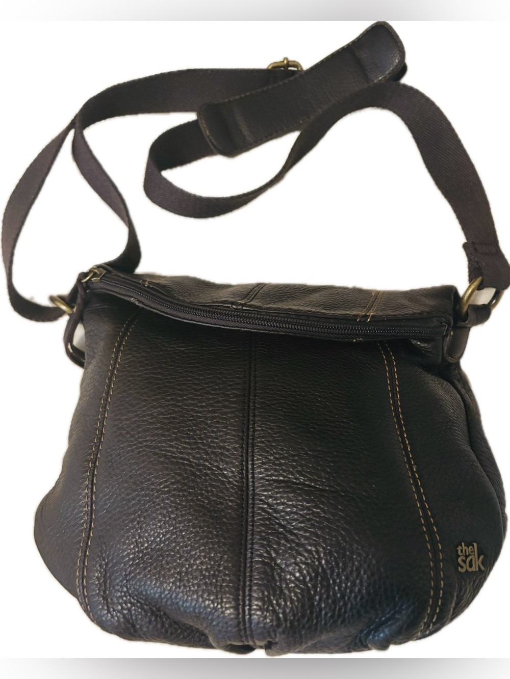 The Sak pebbled leather Deena crossbody